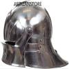ARTIZANSTORE Medieval Gothic Sallet Helmet - Metallic Finish Armour view 2
