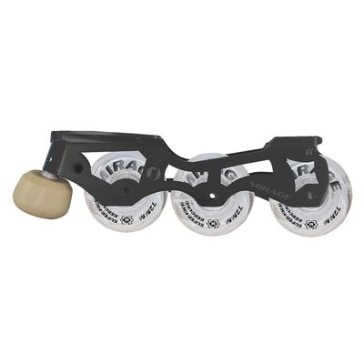 Jackson Atom Inline Roller Skate Frame System - Mirage (Size 236, White -Silver 226mm Cloud White Wheels)