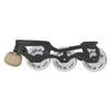 Jackson Atom Inline Roller Skate Frame System - Mirage (Size 246, Black-Silver 226mm Smoke Black Wheels) view 2