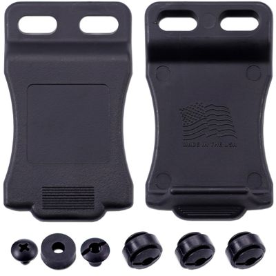 [10PCS] XCLIP IWB Belt Clip Attachment for KYDEX Gun Holsters & Knife Sheaths  (Fits 1.50 Inch Belts) - (Adjustable Mount) - Made in U.S.A. - Mounting Hardware Included