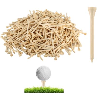 weyleity Bamboo Golf Tees 1000 PCS 2-3/4 Inch | Bamboo Golf Tees, 7X Stronger Than Wood, Reduce Friction & Side Spin