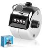 SDARMING Tally Counter, 4-Digit Clicker Counter, Metal Hand Tally Counters Clicker Pitch Counter for Counting, Knitting, Coaching, Golf, Lap, Fishing view 1