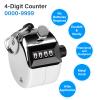 SDARMING Tally Counter, 4-Digit Clicker Counter, Metal Hand Tally Counters Clicker Pitch Counter for Counting, Knitting, Coaching, Golf, Lap, Fishing view 3
