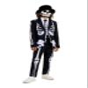 Suitmeister Boys Suit - Halloween Skeleton Party Outfit Slim Fit Suit - Black - Size: XL view 1