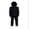 Suitmeister Boys Suit - Halloween Skeleton Party Outfit Slim Fit Suit - Black - Size: XL view 3
