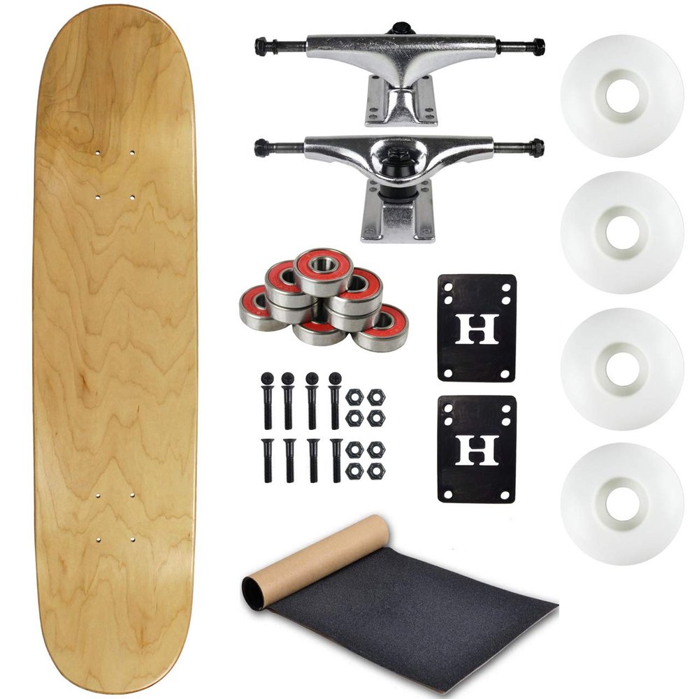 Moose Complete Skateboard Natural 8.75" with Silver Trucks and White Wheels