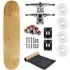 Moose Complete Skateboard Natural 8.75" with Silver Trucks and White Wheels view 1