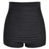 Womens Swimsuits Shorts High Waist Bikini Bottoms Plus Size Swim Briefs Beach Shorts Ruched Swim Trucks (Black, Small) view 1