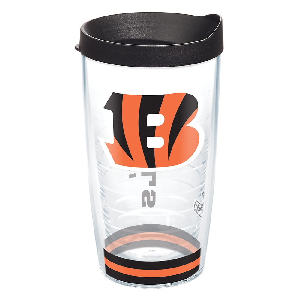 Tervis NFL Cincinnati Bengals - Arctic Made in USA Double Walled Insulated Tumbler Travel Cup Keeps Drinks Cold & Hot, 16oz, Classic