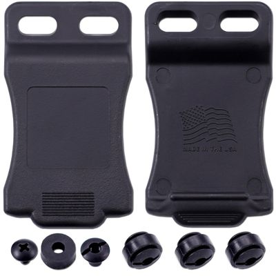 [4PCS] XCLIP IWB Belt Clip Attachment for KYDEX Gun Holsters & Knife Sheaths  (Fits 1.75 Inch Belts) - (Adjustable Mount) - Made in U.S.A. - Mounting Hardware Included