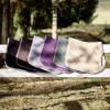 HORZE Adepto Padded All Purpose Quilted Equestrian Saddle Pad for Horses with Two-Tone Trim - Blackcurrant Purple - Pony view 2