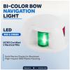 Five Oceans Boat Navigation Light Kit, LED Anchor & Bi-Color Lights, 12V, USCG Rules 2NM for Pontoon, Fishing Boats, Bass Boats - FO4126-C1 view 2