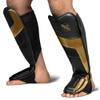 Hayabusa T3 Full-Back Shin Guards - Black/Gold, Small view 1