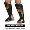 Hayabusa T3 Full-Back Shin Guards - Black/Gold, Small view 3