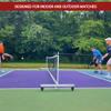 Dominator Standard Portable Pickleball Net - Indoor/Outdoor Regulation Pickleball Net - USAPA Compliant Pickleball Net on Wheels - System Includes Rolling Storage Bag & Locking Wheels view 2