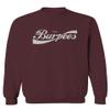 0136. Workout Graphic I Love Burpees Gym Lift Fitness Men's Crewneck Sweatshirt (Maroon Medium) view 1