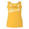 0136. Workout Graphic I Love Burpees Gym Lift Fitness Women's Tank Top Racerback (Gold Medium) view 1