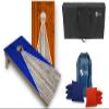 Tailgating Pros Pyramid Tournament Grade Cornhole Board Set w/LED Ring Lights, Carrying Case, & Bags - 4'x2' Regulation Cornhole Game view 1