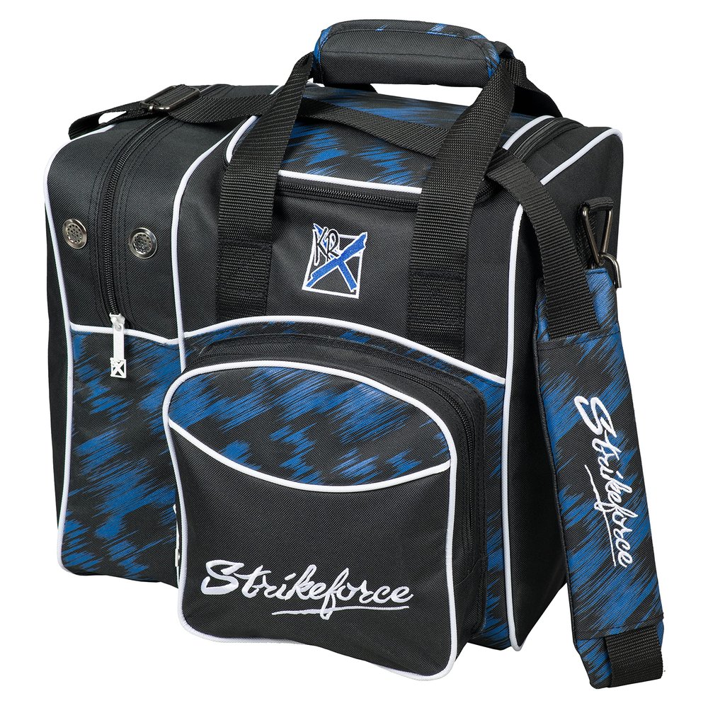 KR Strikeforce Flexx Single Tote Bowling Bag (Blue Scratch)