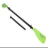 Harmony Gear Convertible SUP/Kayak Paddle - 3 Piece, Lime, 215-230 cm/74"-80" view 2