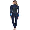 Roxy Womens 3/2 Syncro Back Zip GBS Wetsuit (Navy Nights/Yacht Blue, 4) view 3