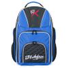 KR Strikeforce Royal Flush Bowling Backpack Black/Royal with Several Pouches for All Your Bowling Accessories and Shoes view 1