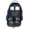 KR Strikeforce Royal Flush Bowling Backpack Black/Royal with Several Pouches for All Your Bowling Accessories and Shoes view 2