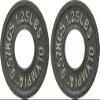 Ader Olympic 2'' Gray Plates- 1.25lb+5lb+10lb view 2