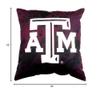 College Covers Texas A&M Aggies 2 Sided Color Swept Decorative Pillow, 16", Made in The USA view 4