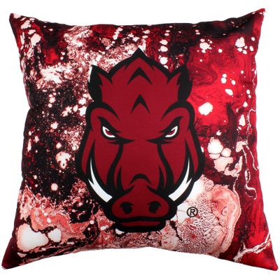 Arkansas Razorbacks 2 Sided Color Swept Decorative Pillow, 16", Made in The USA