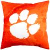 Clemson Tigers 2 Sided Color Swept Decorative Pillow, 16", Made in The USA view 1