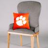 Clemson Tigers 2 Sided Color Swept Decorative Pillow, 16", Made in The USA view 3