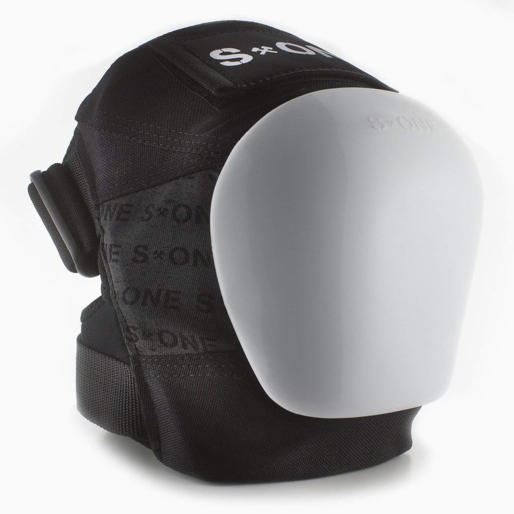 S-ONE GEN 4 PRO Knee Pads White Cap (X-Large : Top Knee 20"-21"; Bottom Knee 16"-17")