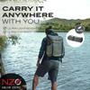NEAR ZERO Ultralight Inflatable Sleeping Pad  Compact 14.5 oz Air Pad, Quick Inflate with 11 Breaths, Durable Rip-Resistant Nylon  Ideal for Backpacking & Warm Weather, Gray view 2