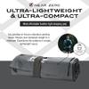 NEAR ZERO Ultralight Inflatable Sleeping Pad  Compact 14.5 oz Air Pad, Quick Inflate with 11 Breaths, Durable Rip-Resistant Nylon  Ideal for Backpacking & Warm Weather, Gray view 3