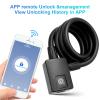 MYPIN Bluetooth Fingerprint Bike Lock, Anti-Theft, Waterproof, 1M Cable, IP65, Combination Lock, Fingerprint & Bluetooth Unlock, Heavy Duty view 4