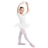 Freebily Girls Ruffle Flying Short Sleeve Ballet Dance Dress for Gymnastic Athletic Leotard Tutu Skirted Dancing Costume White 10-12 view 4