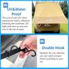Tailgate Tent for Car Shade Awning Tent Auto Canopy Roof Top Sun Protection Waterproof UV Proof for SUV Camping Picnic Large (Black) view 2
