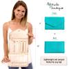 Altitude Boutique Travel Jewelry Organizer Roll Foldable Jewelry Case for Journey Packing Vacation-Rings, Necklaces, Bracelets, Earrings (Teal, Medium) view 2
