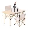 Camping Table Chairs Folding Table Set with Carrying Bag, Portable Outdoor Patio Table, Lightweight and Durable Aluminum Table 95x57x50cm (Color : 2 in 1) view 1
