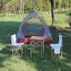 Camping Table Chairs Folding Table Set with Carrying Bag, Portable Outdoor Patio Table, Lightweight and Durable Aluminum Table 95x57x50cm (Color : 2 in 1) view 3