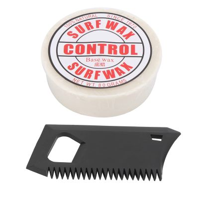 VGEBY Surf Wax Portable Antislip Paraffin Surf Skateborad Wax Surfing Board Accessory with Wax Comb(Base Wax)