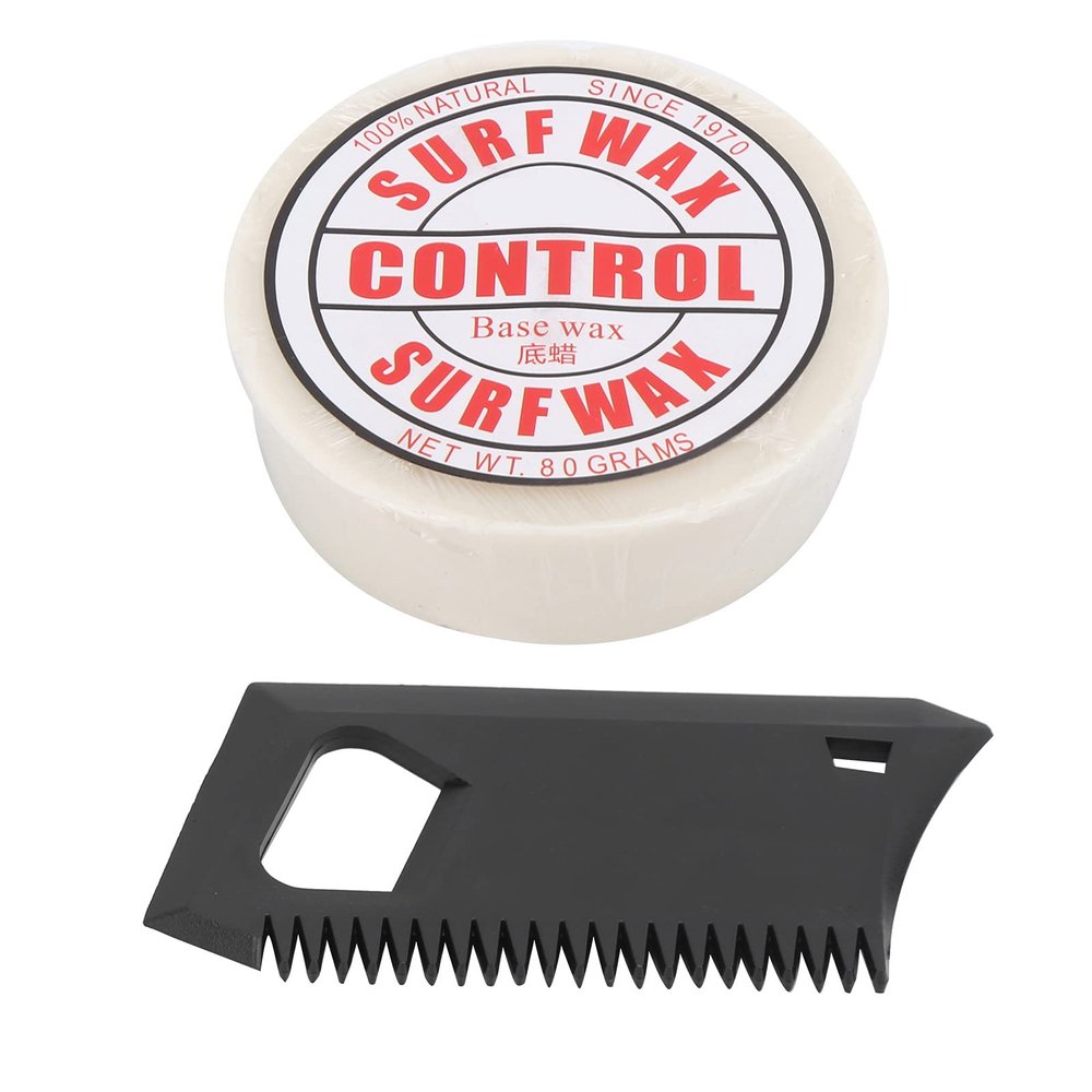 VGEBY Surf Wax Portable Antislip Paraffin Surf Skateborad Wax Surfing Board Accessory with Wax Comb(Base Wax)