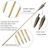 ZSHJG Traditional Longbow Handmade Recurve Bow 20lbs Archery Bow Takedown Traditional Bow Hunting Horse Bow and Arrow Set for Target Shooting Hunting (Brown Bow Set) view 3