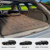 SUV Air Mattress, Inflatable SUV Mattress Bottle and Phone Holder Thickened Flocking & PVC Surface Car Air Mattress with Electric Air Pump Travel Mattress for Car Camping Road Trip (Black) view 2