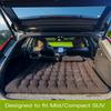 SUV Air Mattress, Inflatable SUV Mattress Bottle and Phone Holder Thickened Flocking & PVC Surface Car Air Mattress with Electric Air Pump Travel Mattress for Car Camping Road Trip (Black) view 3