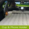 Canodoky SUV Air Mattress, Inflatable Car Mattress Bottle and Phone Holder Thickened Flocking & PVC Surface Car Bed with Electric Air Pump Travel Mattress for Camping Road Trip (Grey) view 4