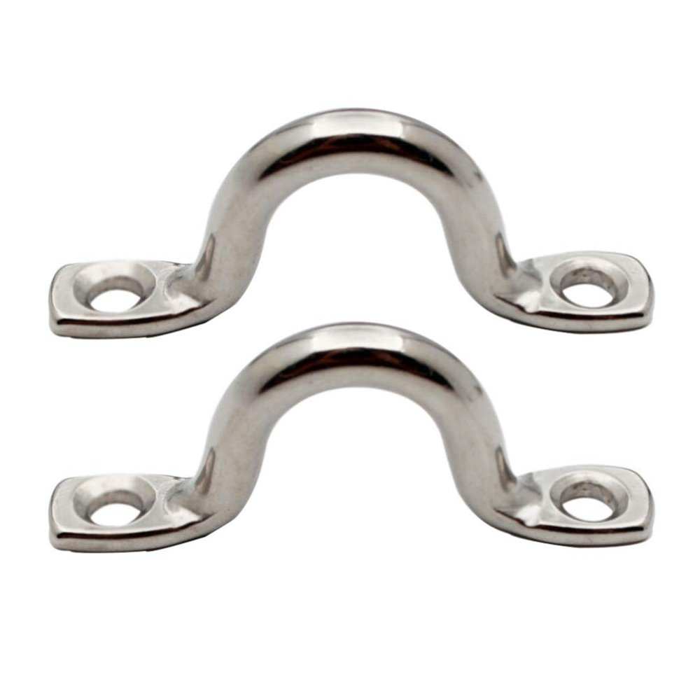 10Pcs Stainless Steel Boat Handrail U Shape Mount Grip Handle for Marine Kayak Canoe Dinghy 5Mm-316, 1.96X0.35X1.73In
