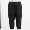 easyforever Boys Solid Color Cargo Pants Athletic Sports Casual Jogger Dungarees Trousers Hip Hop Dance Sweatpants Black 12 Years view 3