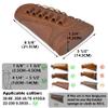 Leather Rifles Ammo Pouch, Gun Buttstock with Recoil Pad for .308 .30-30 .30-06 .45-70 .357 Shell Holder (Brown for .308 .45-70 .30-06) view 3